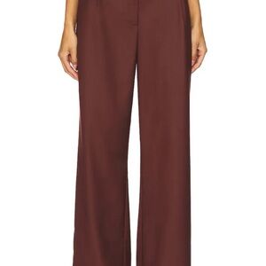 NWT 4th Reckless Womens Crea Trousers XL Burgundy Tailored Dark Academia Poet